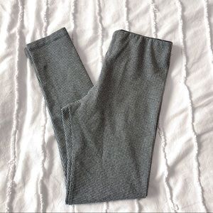 Zara Houndstooth knit black/gray Leggings